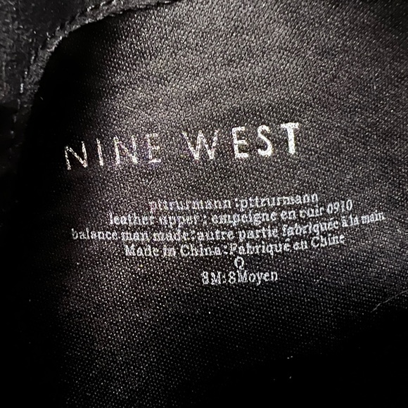 SZ 8 Black Nine West Leather - Picture 11 of 11